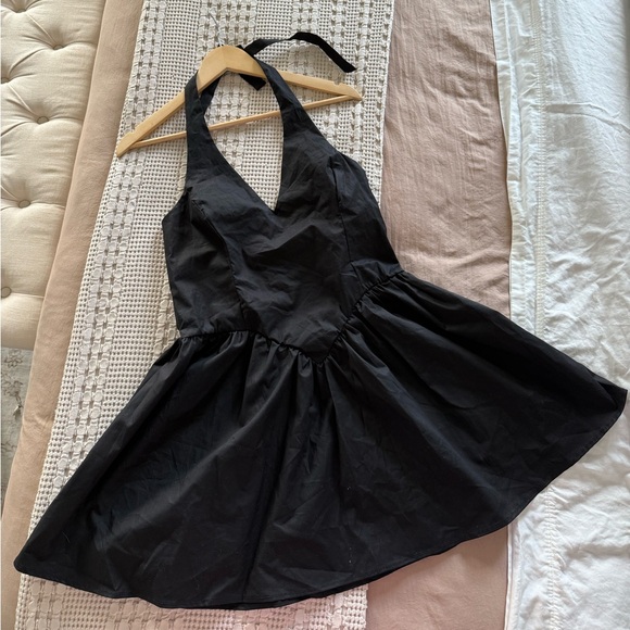 NEW Wild Fable Black Halter Mini Dress Size M - Picture 8 of 11